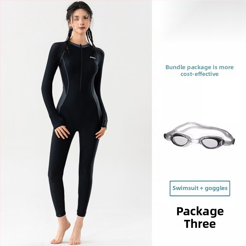 Костюм за защита от медузи за жени, цял костюм с дълги ръкави и дълги панталони, бързосъхнещ, за гмуркане и сърфинг