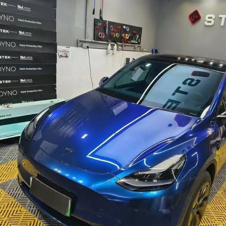 Folie lucioasă de înfășurare pentru motocicletă electrică, No.9, modele cu cenușă vulcanică și laser