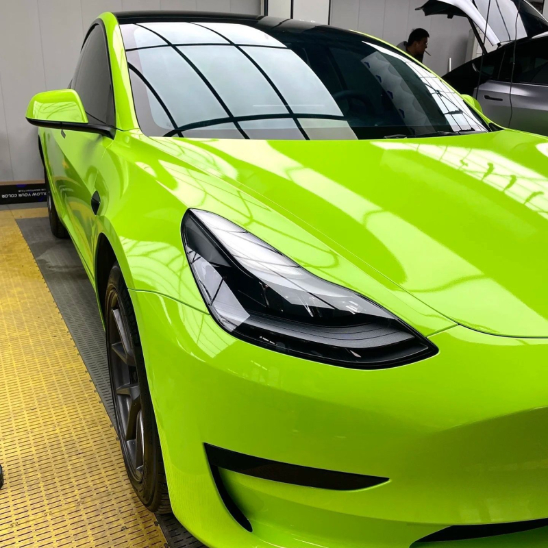 Folie lucioasă de înfășurare pentru motocicletă electrică, No.9, modele cu cenușă vulcanică și laser