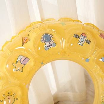 Inel de înot cu cristal dublu strat, două camere de aer, PVC ecologic, pentru copii