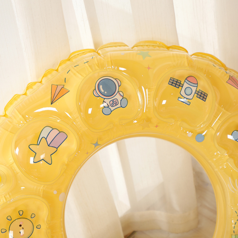 Inel de înot cu cristal dublu strat, două camere de aer, PVC ecologic, pentru copii