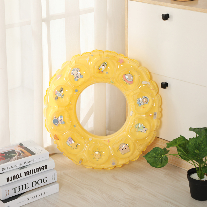 Inel de înot cu cristal dublu strat, două camere de aer, PVC ecologic, pentru copii