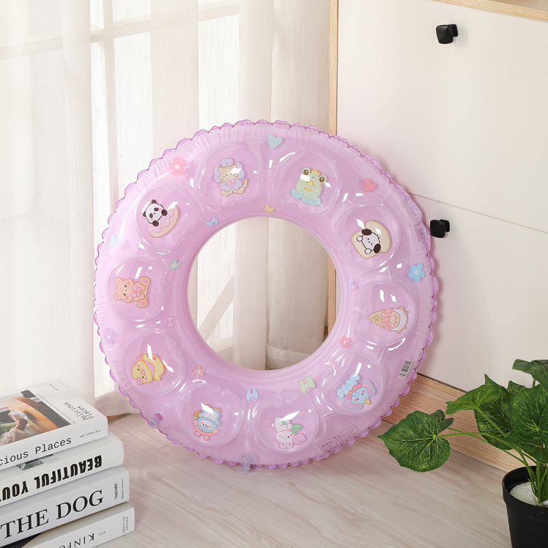 Inel de înot cu cristal dublu strat, două camere de aer, PVC ecologic, pentru copii