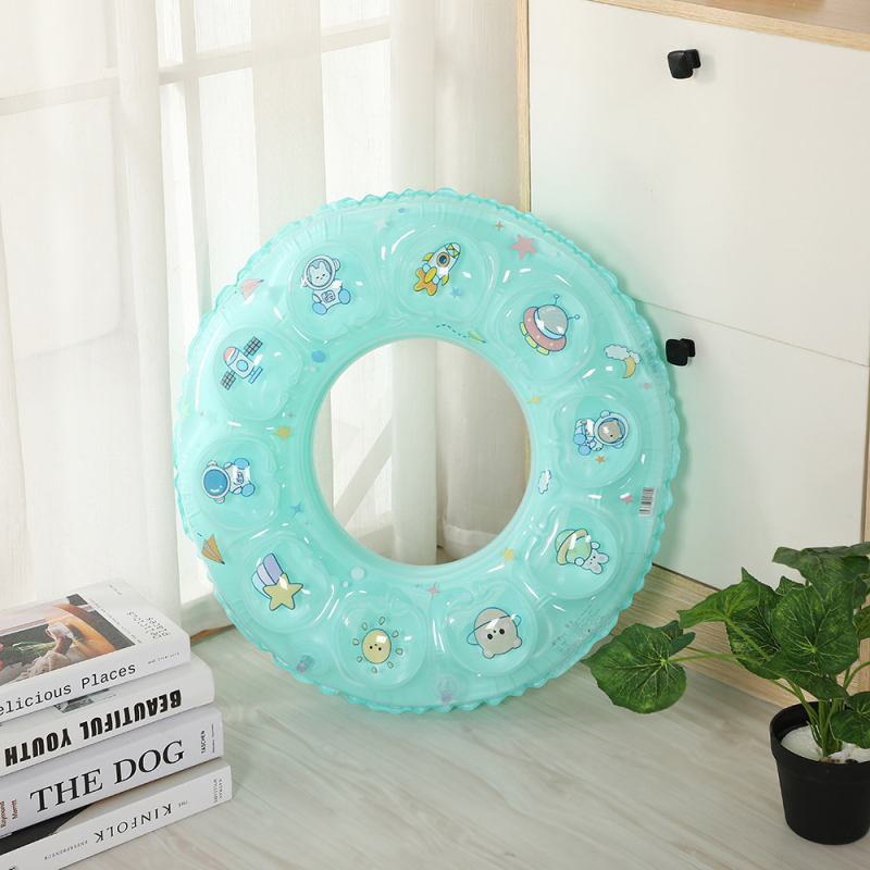 Inel de înot cu cristal dublu strat, două camere de aer, PVC ecologic, pentru copii