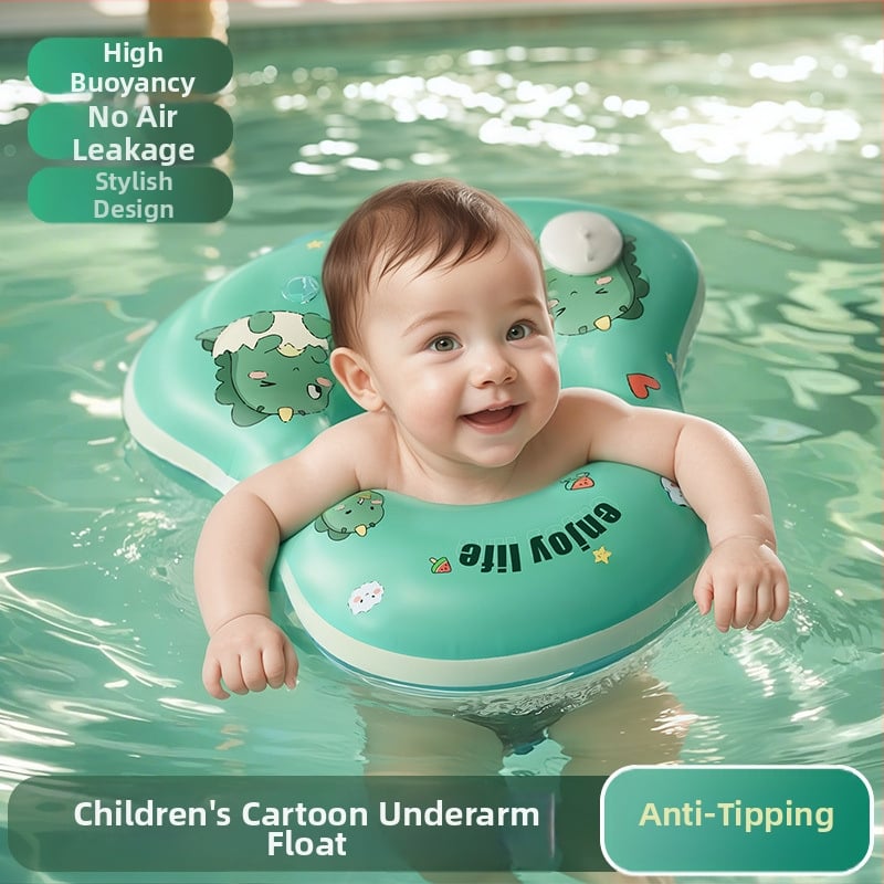 Inel gonflabil pentru copii, subraț — PVC ecologic, flotabilitate înaltă, cu logo publicitar