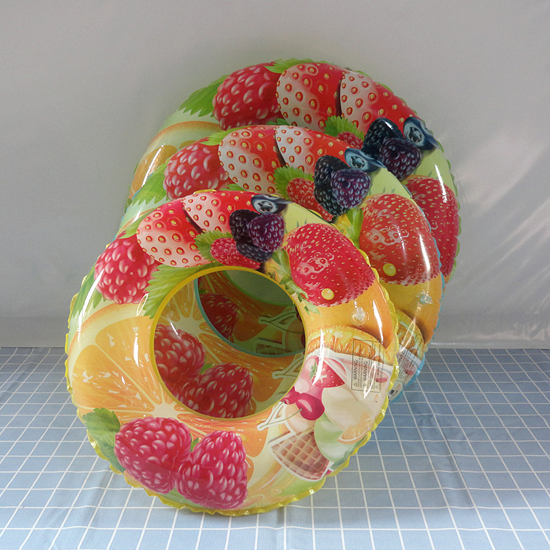 Inel de înot pentru copii, design kiwi, dintr-un singur strat, pentru subsuț, PVC 0,18 mm