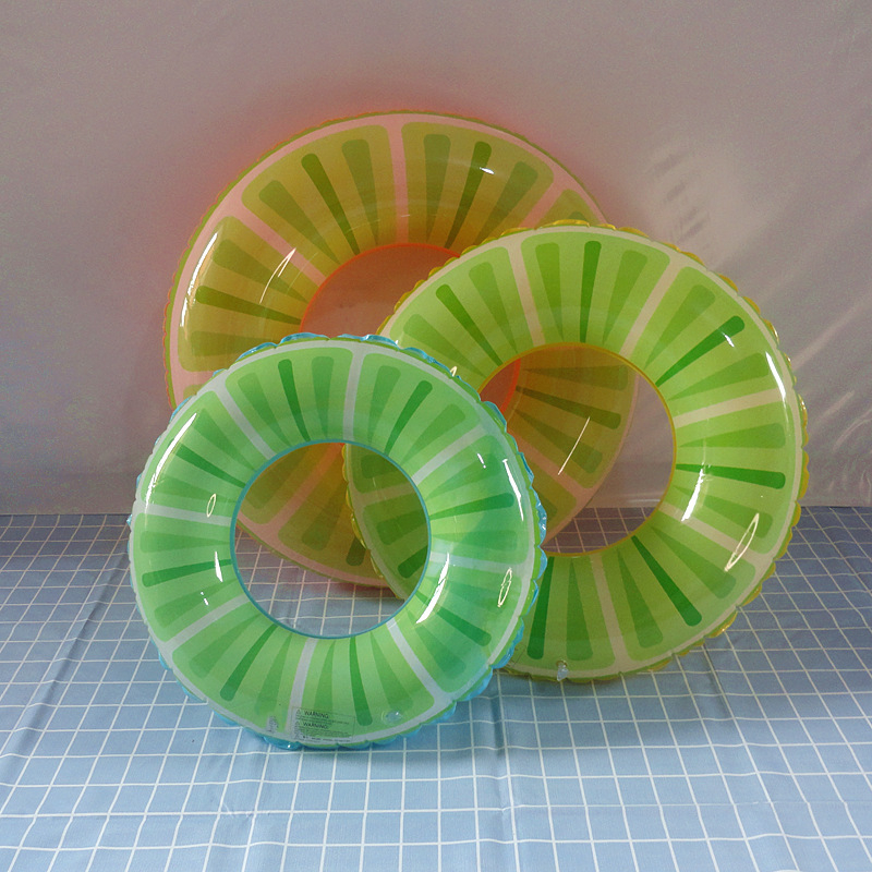 Inel de înot pentru copii, design kiwi, dintr-un singur strat, pentru subsuț, PVC 0,18 mm