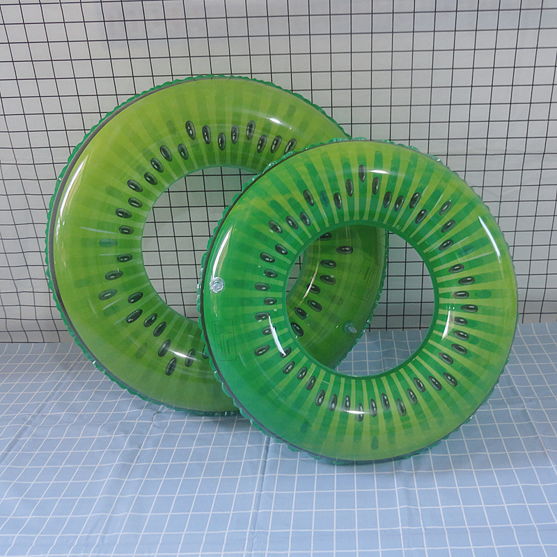 Inel de înot pentru copii, design kiwi, dintr-un singur strat, pentru subsuț, PVC 0,18 mm