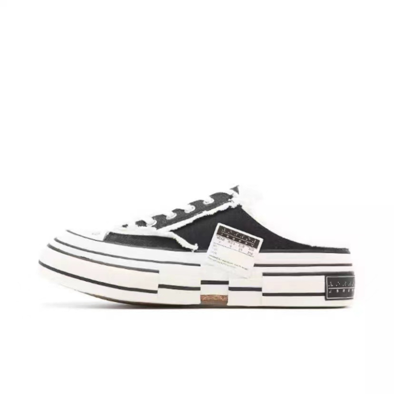 Adidași din pânză cu platformă, unisex, model dungat, talpă din cauciuc, creștere aînălțimii