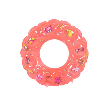 Inel de înot pentru copii, design desen animat, PVC ecologic, grosime 0,25 mm, model solid, potrivit pentru înot și pășire în apă