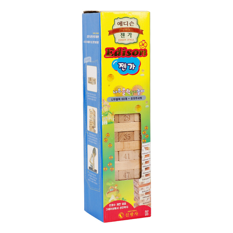 Дървена балансираща игра за стекване на блокчета — дървен материал; марка Take it; подходяща за деца 7–14 г.; развива координацията ръце-мозък