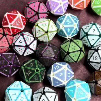 Szorítható TTRPG dobókészlet – ABS anyagú nyolcszögletű dobókockák lekerekített sarkokkal, 30 darabos készlet