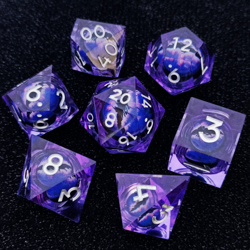 Smolene kocke – dvadesetostrane, zaobljene ivice, 45 g, mogućnost prilagodbe za RPG, Cthulhu i igre u stilu D&D