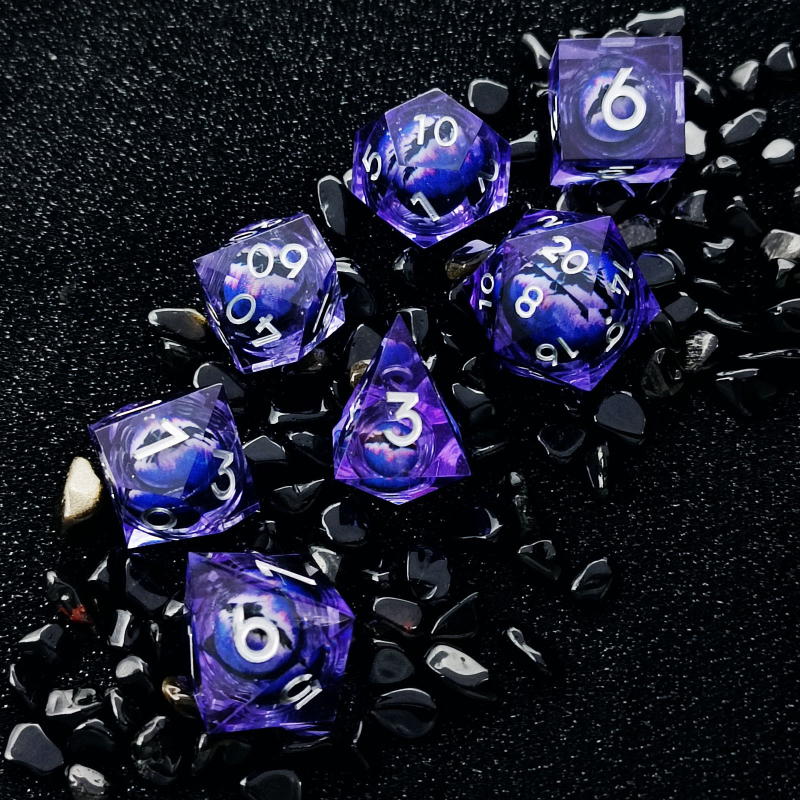 Smolene kocke – dvadesetostrane, zaobljene ivice, 45 g, mogućnost prilagodbe za RPG, Cthulhu i igre u stilu D&D