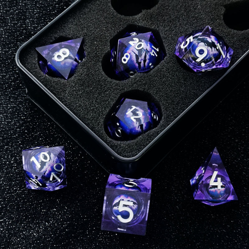 Smolene kocke – dvadesetostrane, zaobljene ivice, 45 g, mogućnost prilagodbe za RPG, Cthulhu i igre u stilu D&D
