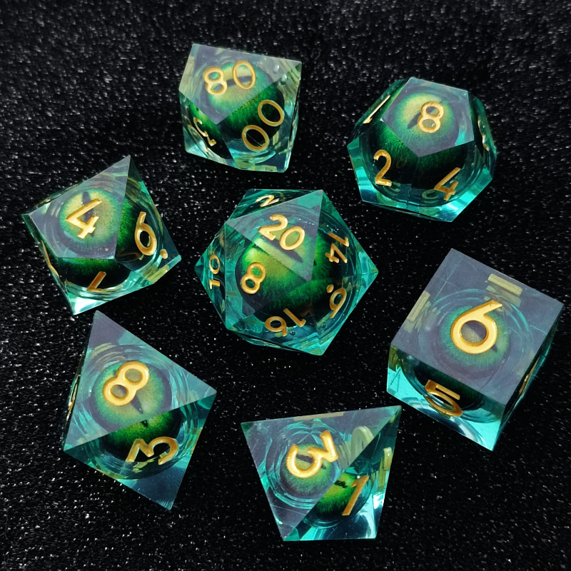 Smolene kocke – dvadesetostrane, zaobljene ivice, 45 g, mogućnost prilagodbe za RPG, Cthulhu i igre u stilu D&D