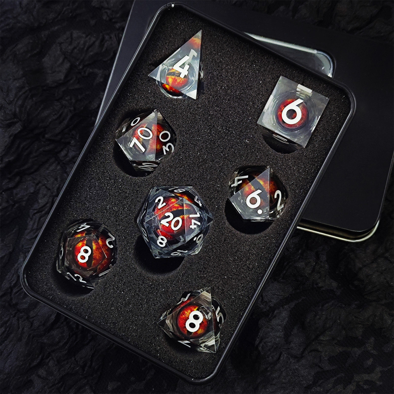 Smolene kocke – dvadesetostrane, zaobljene ivice, 45 g, mogućnost prilagodbe za RPG, Cthulhu i igre u stilu D&D