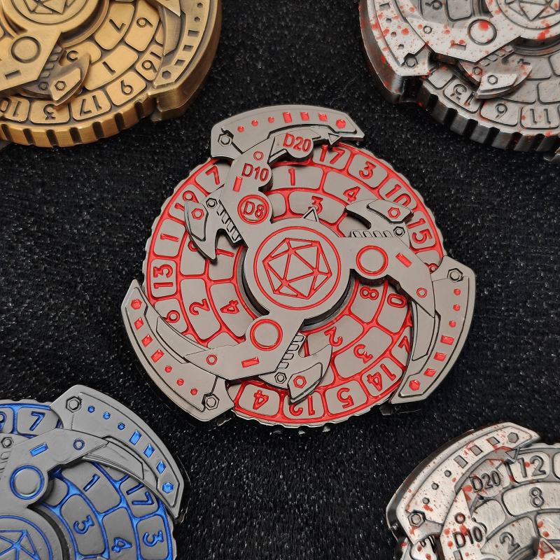 Set metalnih D20 kockica, cinkova legura, zaokružene ivice, 20 strana, prilagodljivo – Xinyin