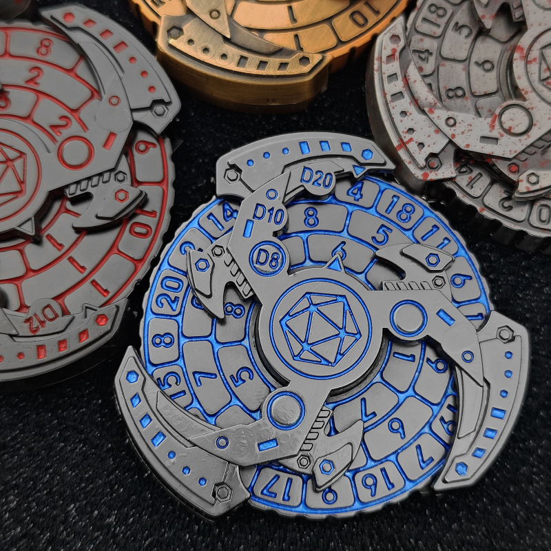 Set metalnih D20 kockica, cinkova legura, zaokružene ivice, 20 strana, prilagodljivo – Xinyin