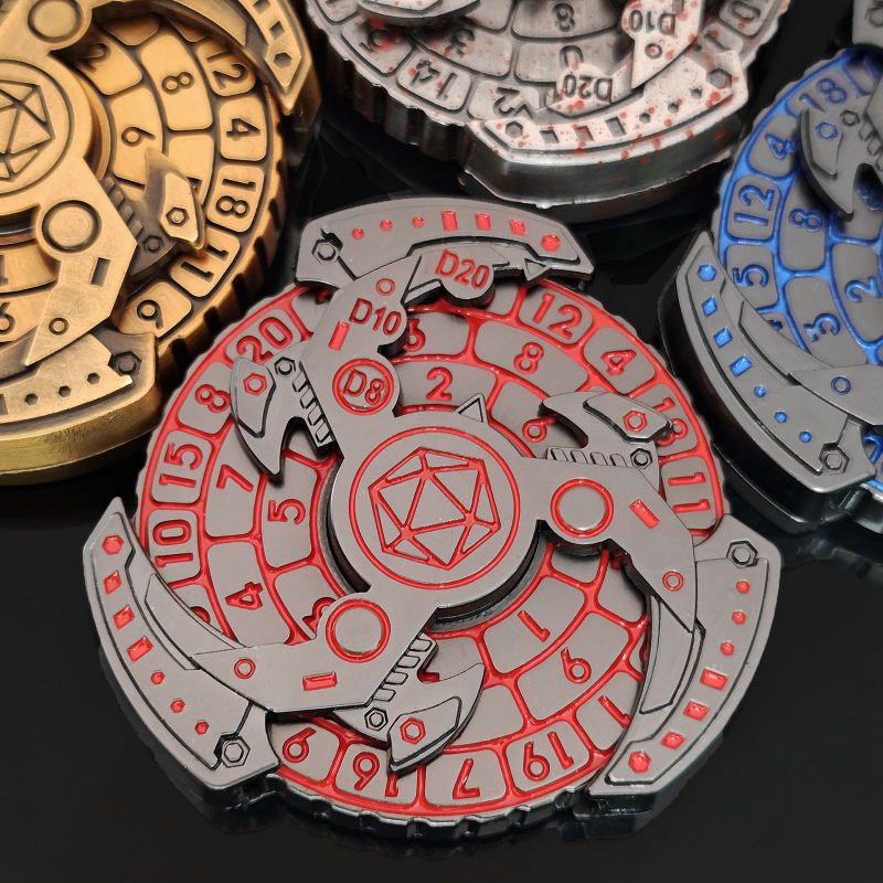 Set metalnih D20 kockica, cinkova legura, zaokružene ivice, 20 strana, prilagodljivo – Xinyin