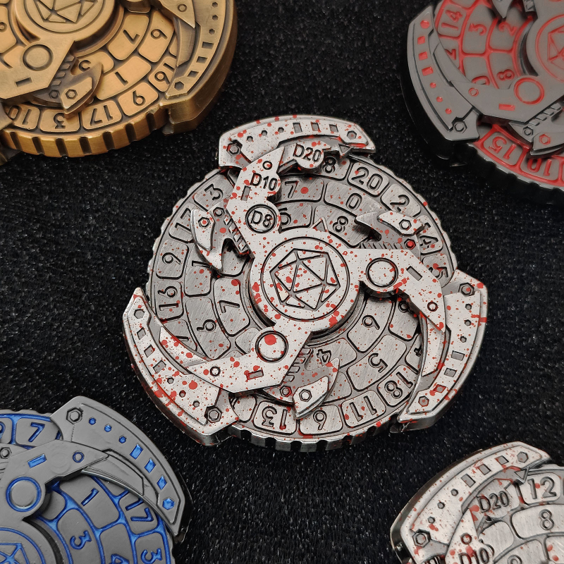 Set metalnih D20 kockica, cinkova legura, zaokružene ivice, 20 strana, prilagodljivo – Xinyin