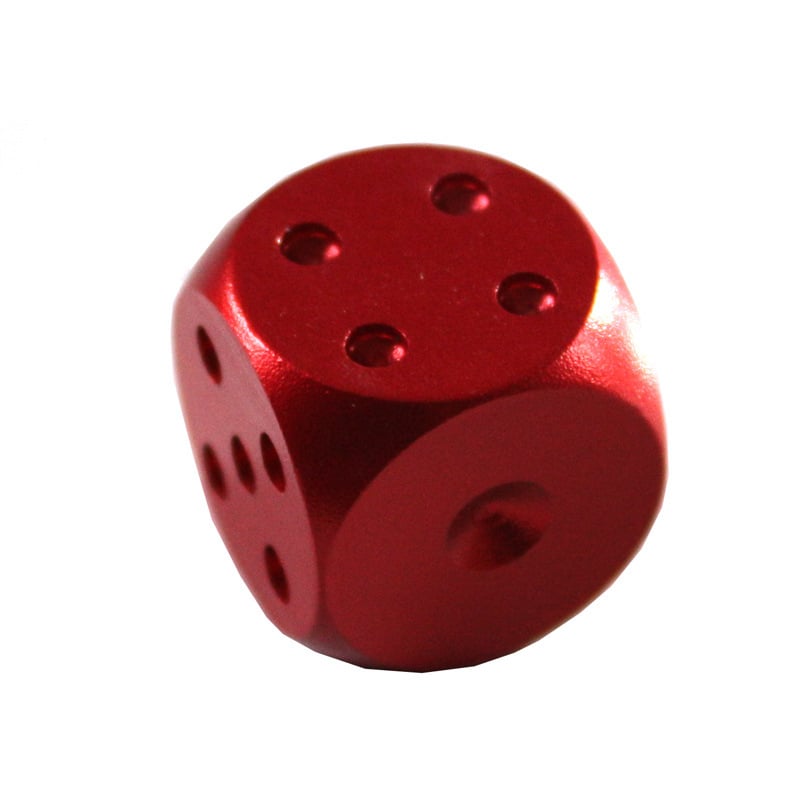 Ζάρια από κράμα αλουμινίου, στρογγυλεμένες γωνίες, εξάπλευρη μορφή; δυνατότητα εξατομίκευσης; κατάλληλα για σκάκι και παιχνίδια με φύλλα.