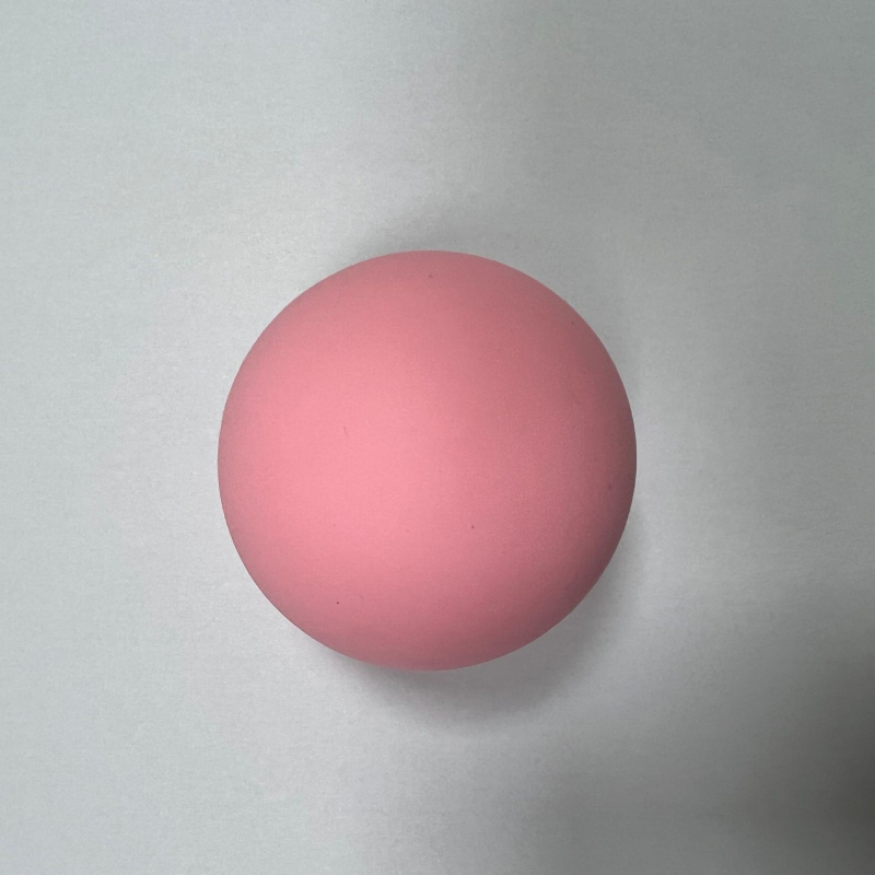 Jogos masažinis silikoninis kamuolys raumenų atsipalaidavimui ir fascijos taškams, neįpūstas, apvalus, 150 g