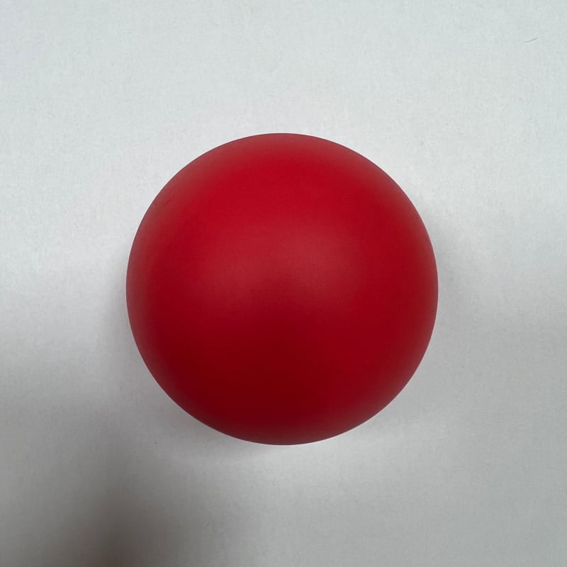 Jogos masažinis silikoninis kamuolys raumenų atsipalaidavimui ir fascijos taškams, neįpūstas, apvalus, 150 g