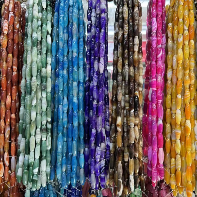 Prirodne ahat perle za DIY nakit – perle za ogrlice i narukvice