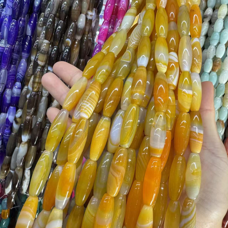 Prirodne ahat perle za DIY nakit – perle za ogrlice i narukvice