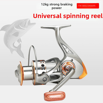 Mulinetă de pescuit, tip fly wheel, marcă generală; fără mărci private licențiate.