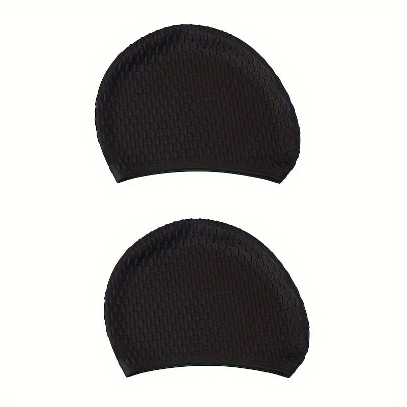 Силиконова шапка за плуване с форма на капка вода, за възрастни, едноцветна, подходяща за плуване и водни спортове