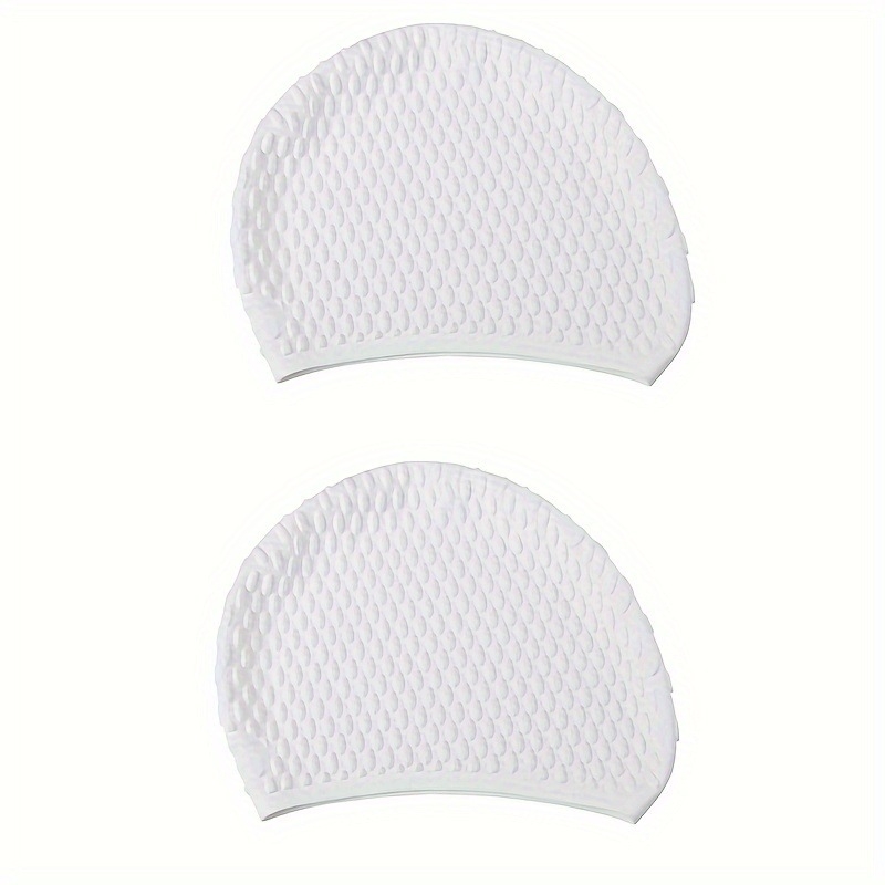 Силиконова шапка за плуване с форма на капка вода, за възрастни, едноцветна, подходяща за плуване и водни спортове