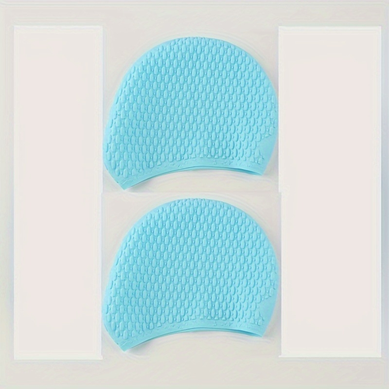 Силиконова шапка за плуване с форма на капка вода, за възрастни, едноцветна, подходяща за плуване и водни спортове