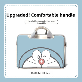 MSRPYM Nešiojamojo kompiuterio krepšys su karikatūriniu piešiniu ir pūkine įdaila MacBook Pro ir MacBook Air