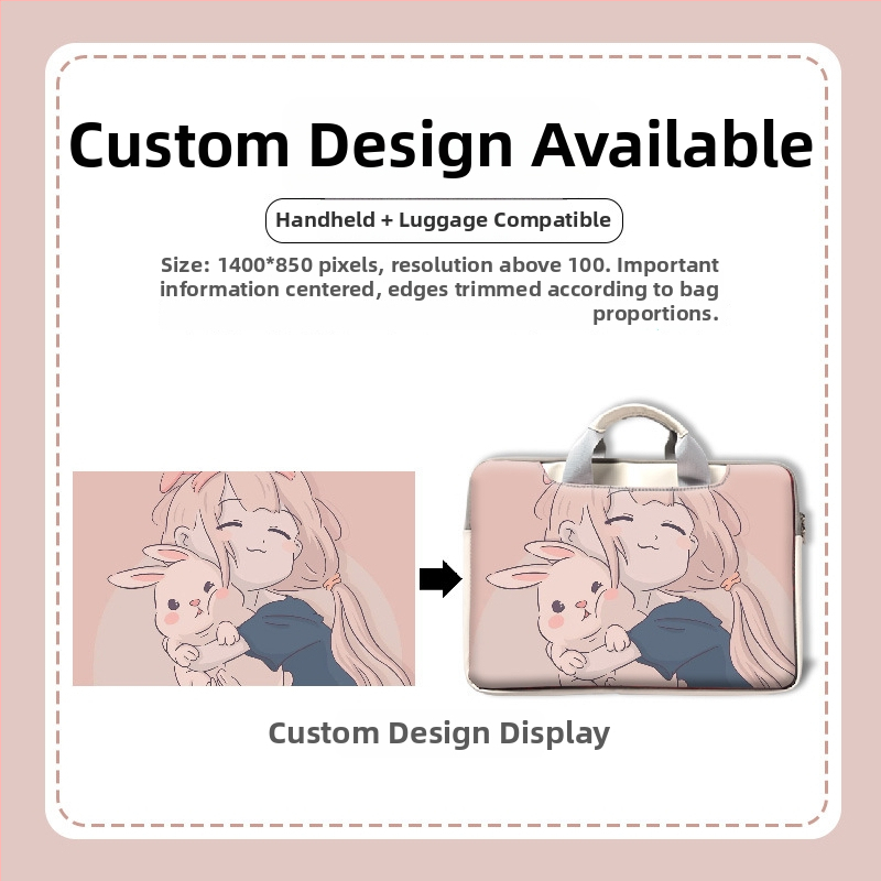 MSRPYM Карикатурно боядисана компютърна чанта с плюшена подплата за MacBook Pro и MacBook Air