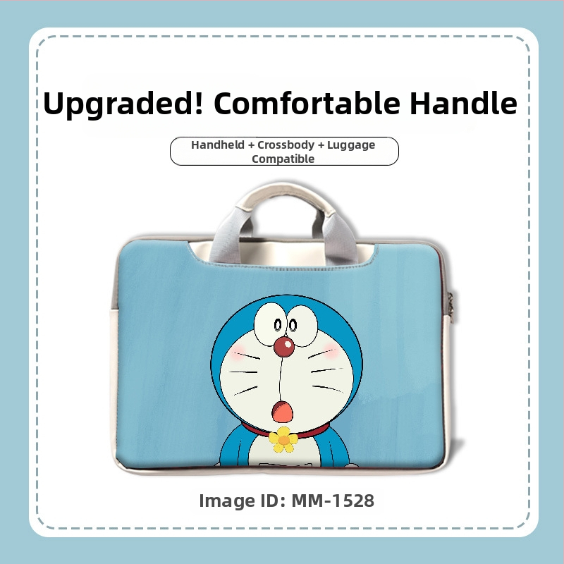 MSRPYM Nešiojamojo kompiuterio krepšys su karikatūriniu piešiniu ir pūkine įdaila MacBook Pro ir MacBook Air