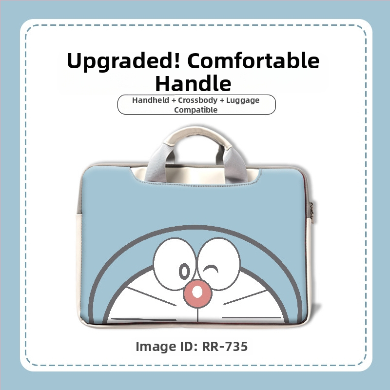 MSRPYM Nešiojamojo kompiuterio krepšys su karikatūriniu piešiniu ir pūkine įdaila MacBook Pro ir MacBook Air