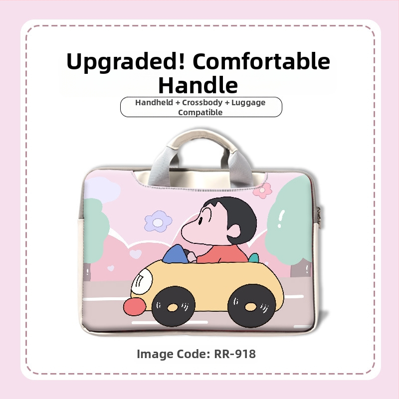 MSRPYM Nešiojamojo kompiuterio krepšys su karikatūriniu piešiniu ir pūkine įdaila MacBook Pro ir MacBook Air