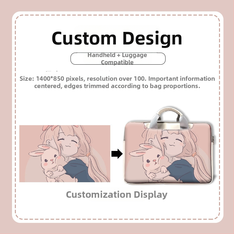 MSRPYM Nešiojamojo kompiuterio krepšys su karikatūriniu piešiniu ir pūkine įdaila MacBook Pro ir MacBook Air