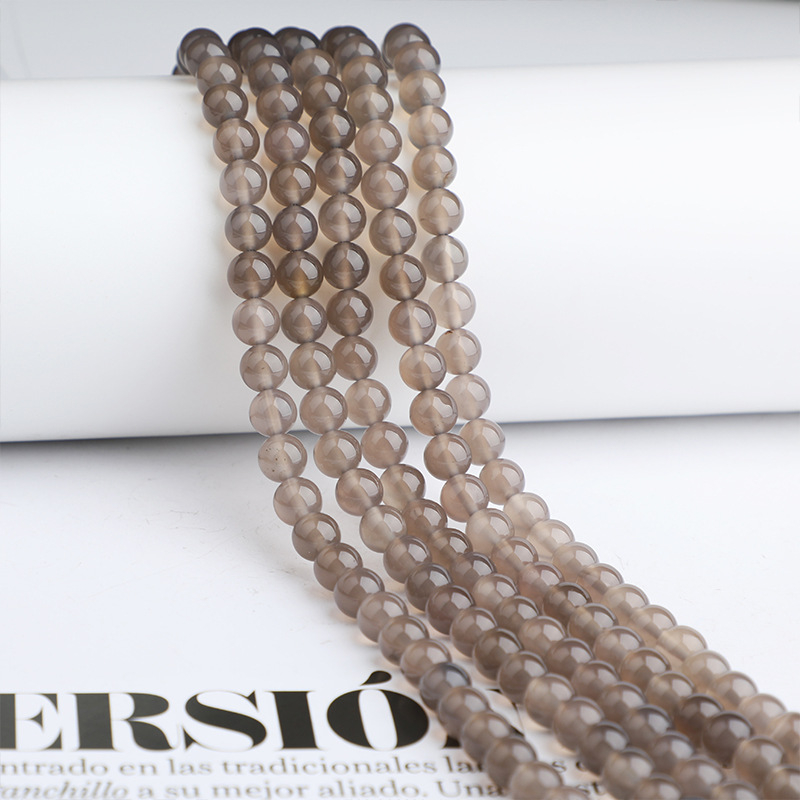 Rongyi polirane okrugle agatne perle za DIY nakit