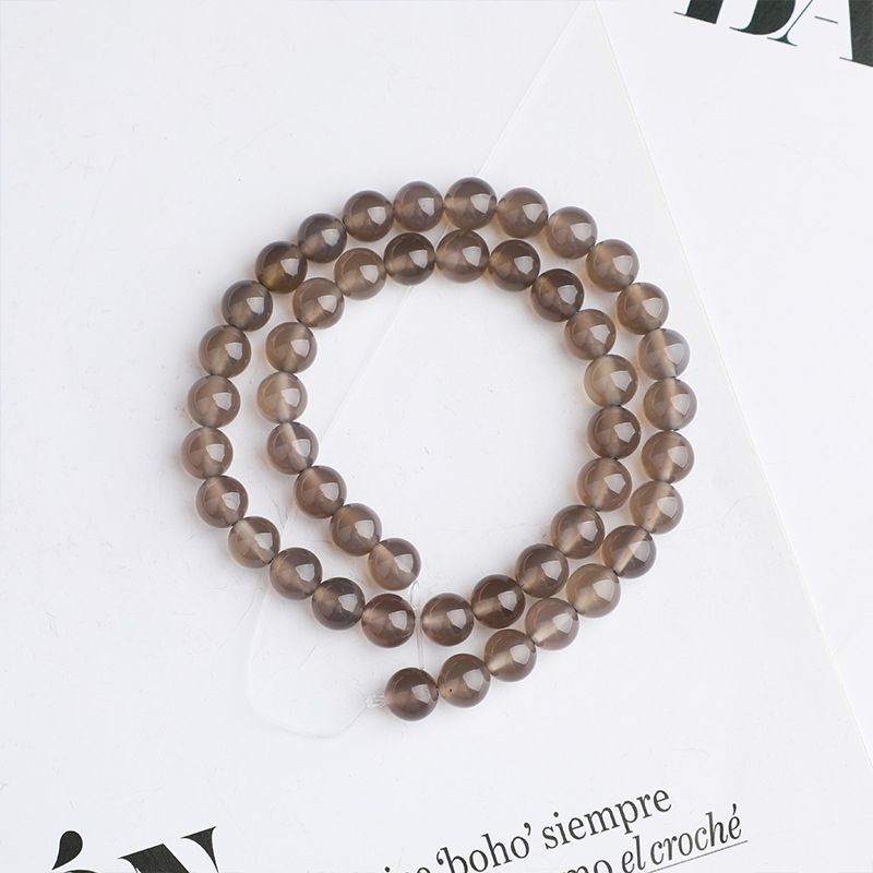 Rongyi polirane okrugle agatne perle za DIY nakit