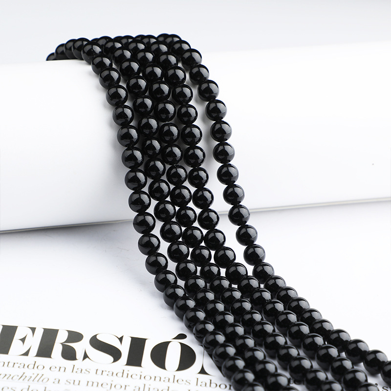 Rongyi polirane okrugle agatne perle za DIY nakit