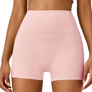 Αθλητικά σορτσάκια γιόγκα με ψηλή μέση και ανύψωση γλουτών, γρήγορο στέγνωμα, διαπνοή, νάιλον και σπάντεξ