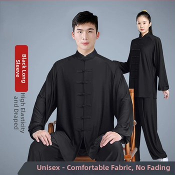 Костюм Тай Чи за жени – памучно-винилонова тъкан (vinylon 81–90%), ленена подплата (81–90%), за възрастни