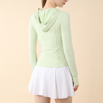 Női kapucnis nylon kültéri széldzseki | gyorsan száradó, lélegző, UV50 védelem, hosszú ujjú