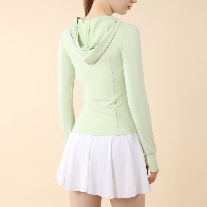 Női kapucnis nylon kültéri széldzseki | gyorsan száradó, lélegző, UV50 védelem, hosszú ujjú