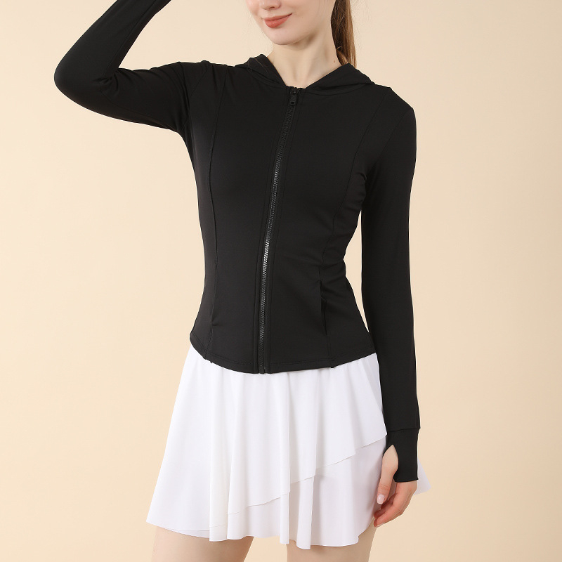 Női kapucnis nylon kültéri széldzseki | gyorsan száradó, lélegző, UV50 védelem, hosszú ujjú