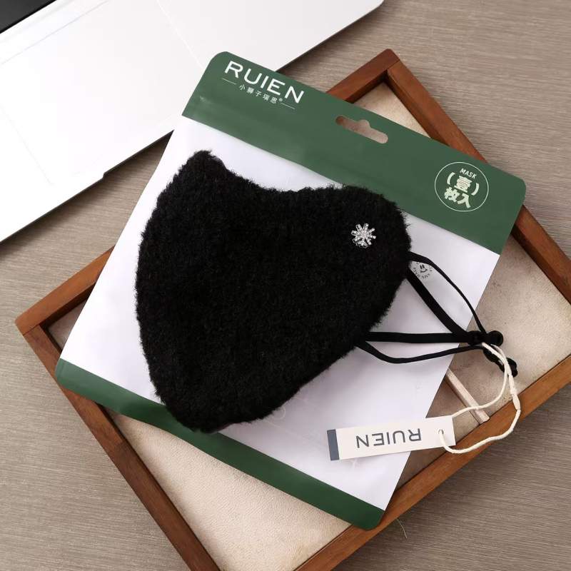 Najlon toplinska maska s ušnim remenima, unisex, jesen-zima, prozračna
