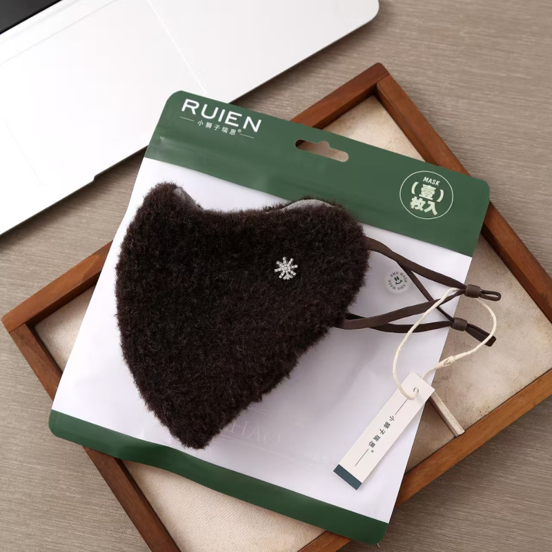 Najlon toplinska maska s ušnim remenima, unisex, jesen-zima, prozračna